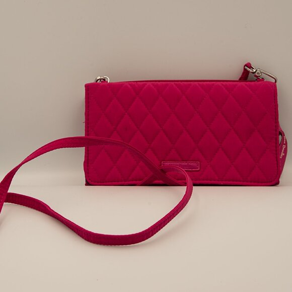 Vera Bradley Handbags - Vera Bradley Cross Body tri fold wallet  all in one